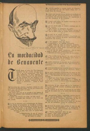 La mordacidad de Benavente