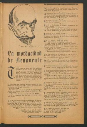 La mordacidad de Benavente