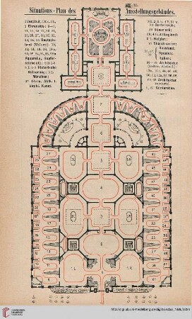 Situations-Plan des Ausstellungsgebäudes