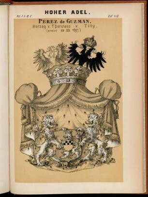 Taf. 413. Perez de Guzman, Herzog v. T’ Serclaes v. Tilly. (creirt 22. XII. 1693.)