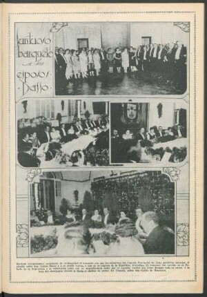Suntuoso banquete a los esposos Dasso