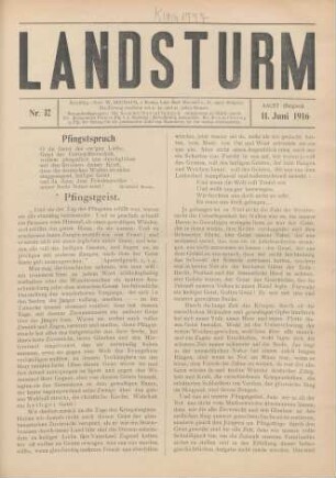 Nr. 32, 11. Juni 1916