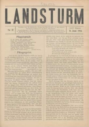Nr. 32, 11. Juni 1916