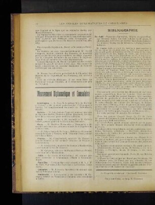 Mouvement Diplomatique et Consulaire