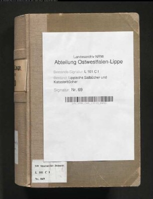 Salbuch des Fleckens Lage von ca. 1800, Bd. 1