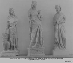 Johannes der Täufer mit Stifter, Madonna mit Kind, Evangelist Johannes