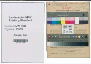 Entnazifizierung Karl Kresse , geb. 24.01.1910 (Verw.Angestellter)