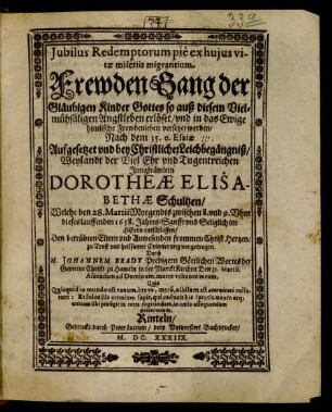 Jubilus Redemptorum pie ex huius vitae miseriis migrantium