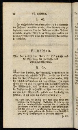 54-75, VI. Abschnit.