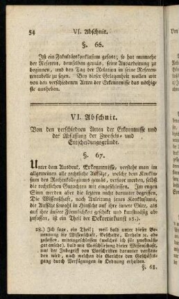 54-75, VI. Abschnit.