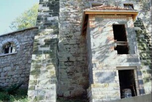 Schloss: Anbau für Aufzug