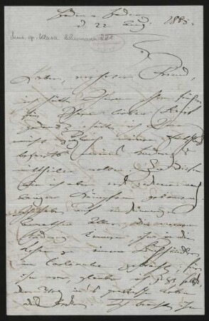 Brief an Unbekannt : 22.08.1865