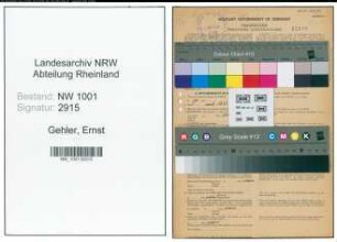 Entnazifizierung Ernst Gehler, geb. 26.09.1901 (Lehrer)