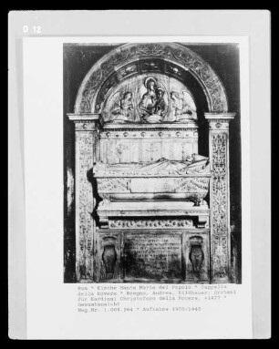 Grabmal der Kardinäle Cristoforo (+1477) und Domenico della Rovere (+1501)