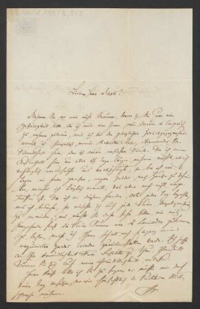 Brief an Franz Schott und B. Schott's Söhne : 16.08.1855