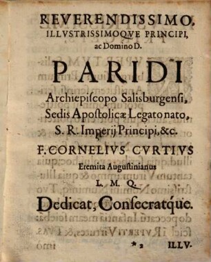 F. CornelI CvrtI Avgvstiniani SS. Rvpertvs Et Virgilivs Antistites Salisburgenses