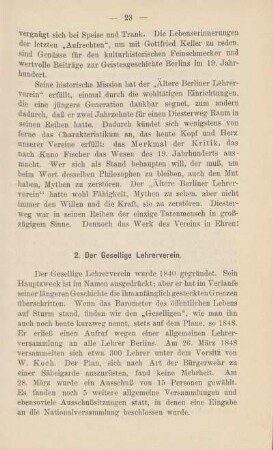 2. Der gesellige Lehrerverein