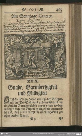 XXIX. Gnade und Barmhertzigkeit