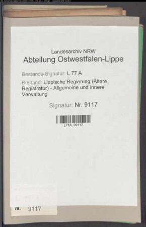 Rechnungen der weltlichen Witwen- und Waisenkasse, Bd. 9