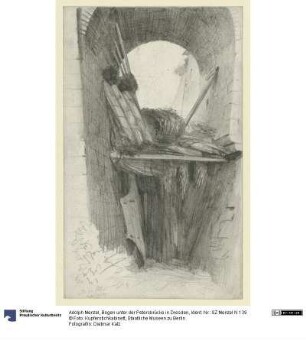 Bogen unter der Petersbrücke in Dresden