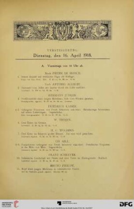 A. Vormittags von 10 Uhr ab (Nr. 1-185)