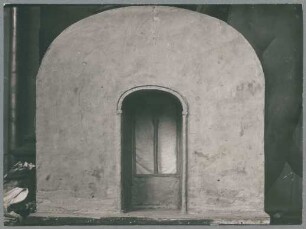 Modell Grabkapelle Thyssen, Fassade, 1925/26, Gips oder Ton