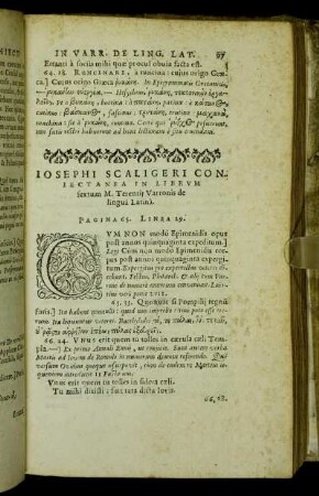 Librum sextum M. Terentii Varronis de lingua Latina.