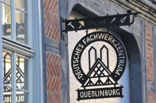 Quedlinburg - Hausfassade : Historisches Hausdetail, aufgenommen am 20. Oktober 2012 in Quedlinburg