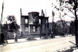 Zerstörungen Zweiter Weltkrieg. Beiertheimer Allee/Kriegsstraße
