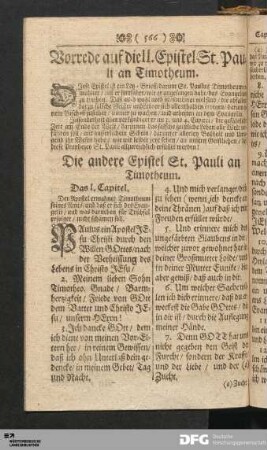 Die andere Epistel St. Pauli an Timotheum.