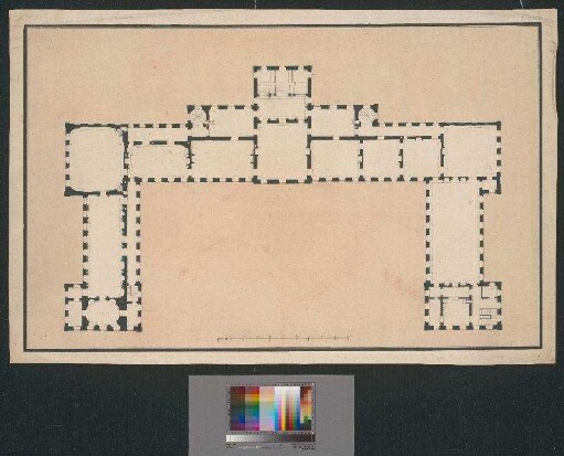 Entwurf einer Schlossanlage (Grundriss, Obergeschoss)