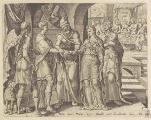 Die Vermählung von Tobias und Sarah, Blatt 6 aus der Folge "Die Geschichte von Tobias"