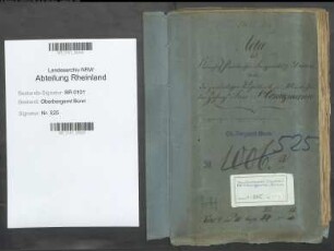 Honigmann, Louis geb. 27.08.1822; Bergrat, Berggeschworener; Prüfungs- u. Personalakten Band 1