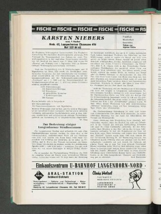 Zur Bedeutung einiger Langenhorner Straßennamen