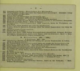 II. Mittelalter. (476 - 1492.)