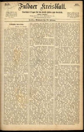 Ausgabe vom Mittwoch, den 20. Februar 1878.