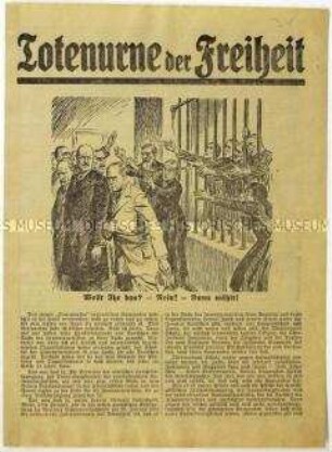 Aufruf von Friedrich Carl Holtz zur Wahl einer nationalistischen Partei in den Reichstag 1930