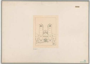 Fischer, Theodor; Nürnberg; Reformations - Gedächtniskirche - Perspektive