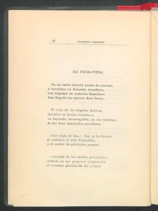 De primavera
