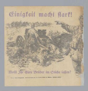 "Einigkeit macht stark!"