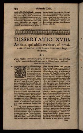 374-404, Dissertatio XVIII.