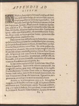 Appendix Ad Librum.