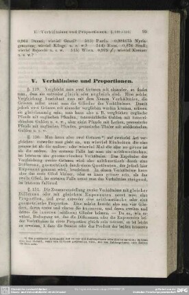 V. Verhältnisse und Proportionen