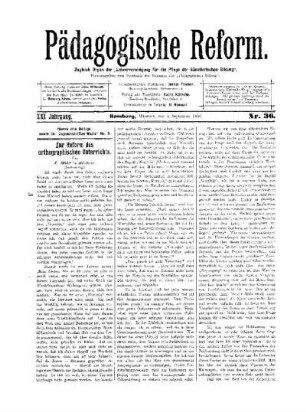 Zur Reform des geographischen Unterrichts