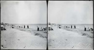 La Baule. Badegäste am Strand