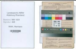 Entnazifizierung Hermann Wirth , geb. 20.10.1882 (Landwirtschaftsrat)