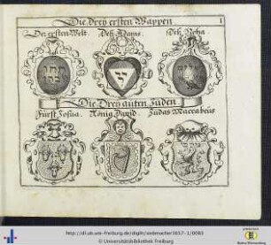 Die drey ersten Wappen - Die Heiligen Drey König.