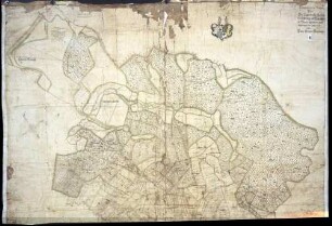 Geometrische "Mappa" über den Liggersdorfer, Kalkofer, Schernegger und Hagendorner Bann