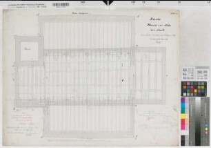 Soest (Soest) Hohnekirche (St. Maria zur Höhe) Blatt 10 neues Dachgerüst 1886/87 1 : 50 57 x 73 1886/87 Westphal Staatshochbauamt Soest