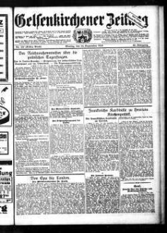 Gelsenkirchener Zeitung. 1902-1940